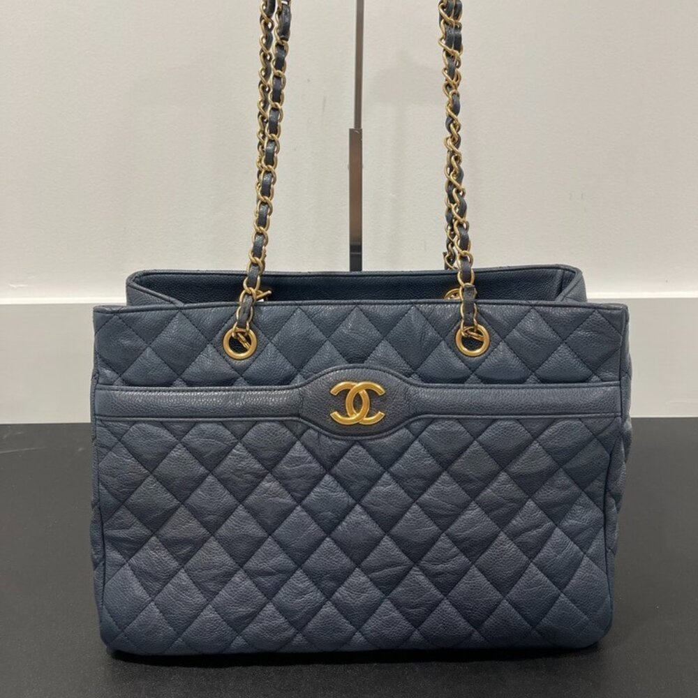 Chanel Quilted Caviar Tote Preloved (JB1154)
